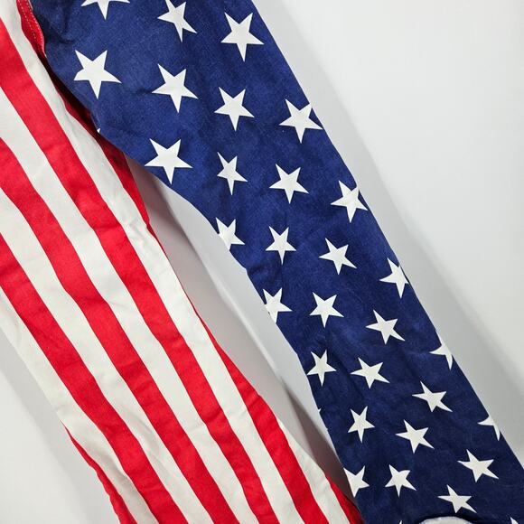 Ranch Dress'n Flare Jeans American Flag 4th of July Stripes Star Print Size 10 - Picture 5 of 8